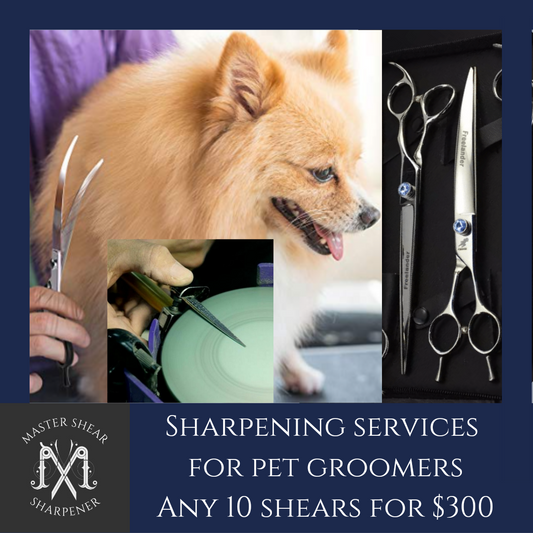 SHARPENING SERVICES FOR GROOMERS ANY 10 SHEARS
