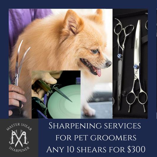 Dog grooming scissor sharpening cheap